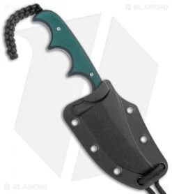 CRKT Folts Minimalist Persian Neck Knife Green G-10 (2.1" Bead Blast) 2379 -CRKT Knife Shop CRKT Folts Minimalist Persian Neck Green G 10 BB 2379 BHQ 126213 jr sheath
