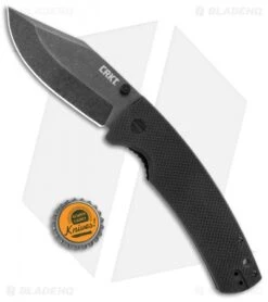 CRKT Ryan Johnson The Gulf Lock Knife Black G10 (4" Black Stonewash) -CRKT Knife Shop CRKT Gulf LL Black G 10 BSW 2795 BHQ 103930 jr bottlecap
