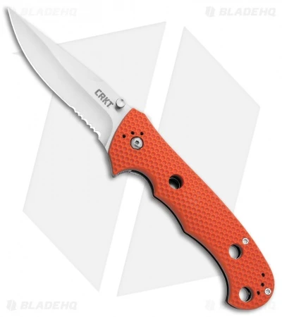 CRKT Hammond Cruiser LAWKS Liner Lock Knife Orange (3.75" Satin Serr) 7914OR 1 CRKT Hammond Cruiser LAWKS Liner Lock Knife Orange (3.75" Satin Serr) 7914OR