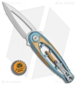 CRKT Hirin Liner Lock Knife Titanium (3.5" Satin M390) 5042 -CRKT Knife Shop CRKT Hirin Frame Lock Knife 3.5in Satin 5042 BHQ 113913 LS Bottlecap