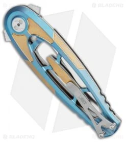 CRKT Hirin Liner Lock Knife Titanium (3.5" Satin M390) 5042 -CRKT Knife Shop CRKT Hirin Frame Lock Knife 3.5in Satin 5042 BHQ 113913 LS Side