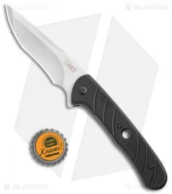 CRKT Intention Spring Assisted Knife Black G-10 (3.5" Stonewash) 7160 -CRKT Knife Shop CRKT Intention SA Black G 10 SW 7160 BHQ 119360 jr bottlecap