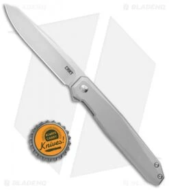 CRKT Ken Onion Facet Frame Lock Spring Assisted Flipper Knife (3.4" Satin) -CRKT Knife Shop CRKT Ken Onion Facet FL Reverse Tanto Flipper Satin BHQ 138947 jr bottlecap