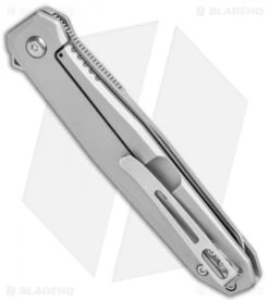 CRKT Ken Onion Facet Frame Lock Spring Assisted Flipper Knife (3.4" Satin) -CRKT Knife Shop CRKT Ken Onion Facet FL Reverse Tanto Flipper Satin BHQ 138947 jr side