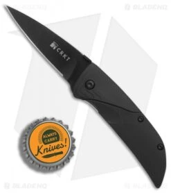 CRKT Koji Hara Ichi Spring Assisted Knife Black (2.5" Black) 1070K -CRKT Knife Shop CRKT Koji Hara Ichi black black BHQ 0650 er bottlecap