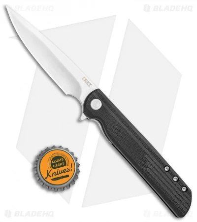 CRKT LCK + Spring Assisted Liner Lock Knife Black GRN (3.3" Satin) 3801 4 CRKT LCK + Spring Assisted Liner Lock Knife Black GRN (3.3" Satin) 3801 - Image 4