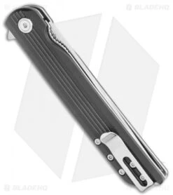 CRKT Large LCK + Spring Assisted Liner Lock Knife Black G-10 (3.6" Satin) 3810 -CRKT Knife Shop CRKT Large LCK SA LL Black G 10 Satin 3810 BHQ 119337 jr side