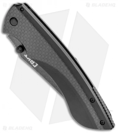 CRKT Lerch Burnout Frame Lock Knife G-10/Carbon Fiber (3.625" Black) 4123K 2 CRKT Lerch Burnout Frame Lock Knife G-10/Carbon Fiber (3.625" Black) 4123K - Image 2