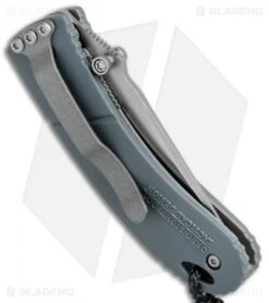 CRKT Lightfoot Urban Shark Liner Lock Knife Gray (2.5" Satin Serr) -CRKT Knife Shop CRKT Lightfoot Urban Shark LL Gray Satin Serr LUS 11 BHQ 75703 jr side