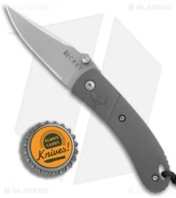CRKT Lightfoot Urban Shark Liner Lock Knife Gray (2.5" Satin) -CRKT Knife Shop CRKT Lightfoot Urban Shark gray satin BHQ 76311 er bottlecap