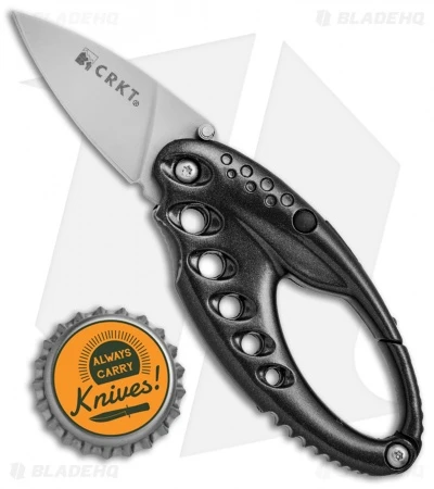 CRKT Lumabiner Liner Lock Knife W/ L.E.D Light (1.6" Bead Blast) 4 CRKT Lumabiner Liner Lock Knife W/ L.E.D Light (1.6" Bead Blast) - Image 4