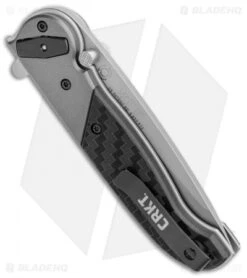 CRKT M40-02 Deadbolt Lock Knife Aluminum/GRN (3" Bead Blast) -CRKT Knife Shop CRKT M40 02 Deadbolt Lock Aluminum GRN BB BHQ 103617 jr side