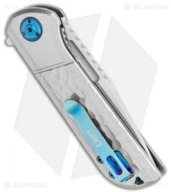 CRKT Mah Lanny Spring Assisted Liner Lock Knife Aluminum (3.2" Satin) 6525 -CRKT Knife Shop CRKT Mah Lanny SA LL Aluminum Satin 6525 BHQ 119355 jr side