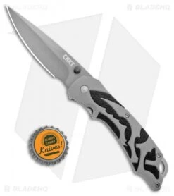 CRKT Lerch Moxie Knife Gray/Black Spring Assisted (3.29" Grey Plain) 1102 -CRKT Knife Shop CRKT Merch Moxie Gray Black SA Grey Plain 1102 BHQ 18527 jr bottlecap