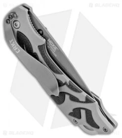 CRKT Lerch Moxie Knife Gray/Black Spring Assisted (3.29" Grey Plain) 1102 -CRKT Knife Shop CRKT Merch Moxie Gray Black SA Grey Plain 1102 BHQ 18527 jr side