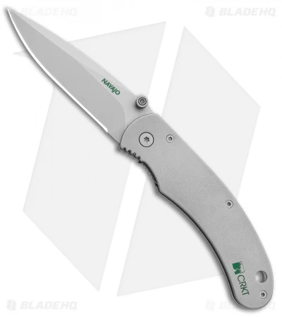 CRKT Navajo Liner Lock Knife Stainless Steel (3" Bead Blast) 6002 1 CRKT Navajo Liner Lock Knife Stainless Steel (3" Bead Blast) 6002