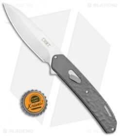 CRKT Onion Bona Fide Liner Lock Knife Gray Aluminum (3.5" Satin) K540GXP -CRKT Knife Shop CRKT Onion Bone Fide LL Gray Aluminum Satin K540GXP BHQ 119385 jr bottlecap