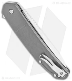 CRKT Onion Bona Fide Liner Lock Knife Gray Aluminum (3.5" Satin) K540GXP -CRKT Knife Shop CRKT Onion Bone Fide LL Gray Aluminum Satin K540GXP BHQ 119385 jr side