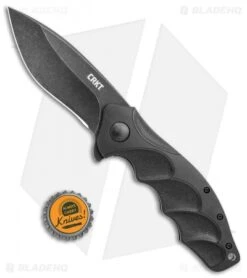 CRKT Onion Foresight Spring Assisted Knife GRN (3.5" Black) K221KKP -CRKT Knife Shop CRKT Onion Foresight SA GRN Black K221KKP BHQ 119383 jr bottlecap
