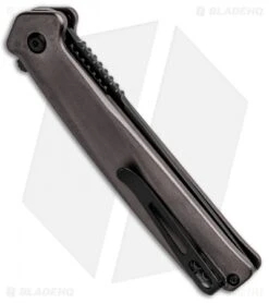 CRKT Onion Helical Liner Lock Knife Black Aluminum (3.52" Black D2) K500GKP -CRKT Knife Shop CRKT Onion Helical LL Tanto Aluminum Black K500GKP BHQ 92301 jr side