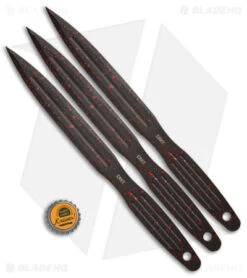 CRKT Onion Throwing Knives 3-Piece Set Black (6.25" Black/Red) -CRKT Knife Shop CRKT Onion Throwing Knives 3 Piece Set Black BHQ 178672 jr bottlecap