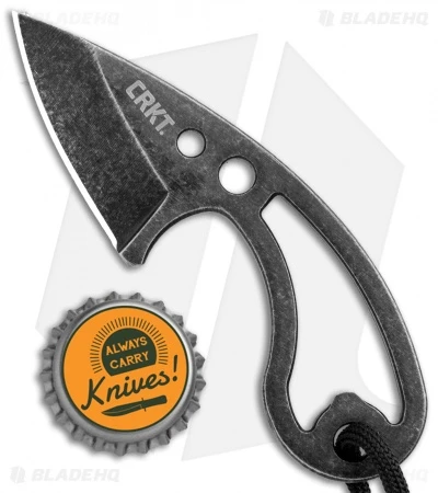 CRKT Owlet Fixed Blade Neck Knife Skeletonized (2.125" Black Stonewash) 2716 4 CRKT Owlet Fixed Blade Neck Knife Skeletonized (2.125" Black Stonewash) 2716 - Image 4