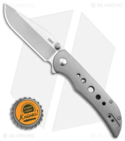CRKT Oxcart Frame Lock Assisted Knife Stainless Steel (3.05" Satin) 6135 -CRKT Knife Shop CRKT Oxcart FL Assisted Knife Stainless Steel 3in Satin BHQ 145865 td size jr