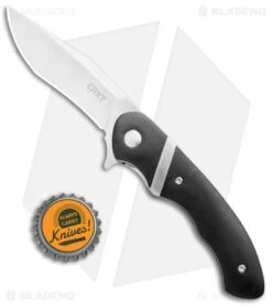CRKT Philip Booth Snarky Recurve Liner Lock Flipper Knife (3.25" Satin) 7280 -CRKT Knife Shop CRKT Philip Booth Snarky Recurve LL Satin 7280 BHQ 71233 jr bottlecap