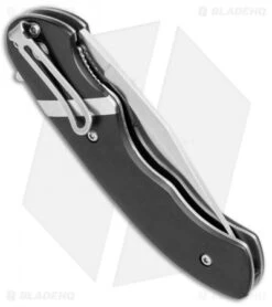 CRKT Philip Booth Snarky Recurve Liner Lock Flipper Knife (3.25" Satin) 7280 -CRKT Knife Shop CRKT Philip Booth Snarky Recurve LL Satin 7280 BHQ 71233 jr side