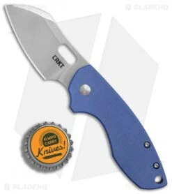 CRKT Pilar Frame Lock Knife Blue G-10 (2.4" Satin) 5311GB -CRKT Knife Shop CRKT Pilar Blue G10 satin BHQ 84146 er bottlecap