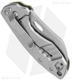 CRKT Pilar Exclusive Frame Lock Knife Green Micarta (2.4" Stonewash D2) 6 CRKT Pilar Exclusive Frame Lock Knife Green Micarta (2.4" Stonewash D2) -CRKT Knife Shop CRKT Pilar FL Green Micarta SW D2 BHQ 113628 jr side