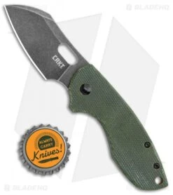CRKT Pilar Exclusive Frame Lock Knife Green Micarta (2.4" Smokewash D2) -CRKT Knife Shop CRKT Pilar FL Green Micarta Smokewash D2 BHQ 113627 jr bottlecap