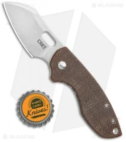 CRKT Pilar Frame Lock Knife Brown Linen Micarta BHQ Exclusive (2.4" Stonewash) 7 CRKT Pilar Frame Lock Knife Brown Linen Micarta BHQ Exclusive (2.4" Stonewash) -CRKT Knife Shop CRKT Pilar FL Linen Micarta SW BHQ 113630 jr bottlecap