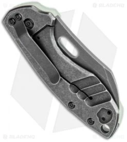 CRKT Pilar Frame Lock Knife Natural G-10 BHQ Exclusive (2.4" Black SW D2) -CRKT Knife Shop CRKT Pilar FL Natural G 10 Smokewash BHQ 113631 jr side