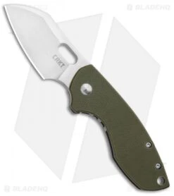CRKT Pilar Frame Lock Knife OD Green G-10 (2.4" Satin D2) 5311D2D