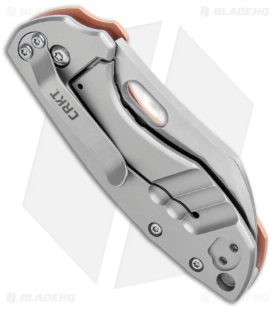 CRKT Pilar Frame Lock Knife Stainless Steel/Copper (2.4" Satin) 5311CU 3 CRKT Pilar Frame Lock Knife Stainless Steel/Copper (2.4" Satin) 5311CU - Image 3
