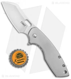 CRKT Pilar Large Frame Lock Flipper Knife Stainless Steel (2.62" Satin) 5315 -CRKT Knife Shop CRKT Pilar Large FL SS Satin 5315 BHQ 92276 jr bottlecap