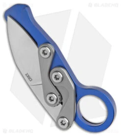 CRKT Provoke EDC Kinematic Morphing Karambit Blue Aluminum (2.56" SW) -CRKT Knife Shop CRKT Provoke EDC Kinematic Morphing Karambit Blue Aluminum SW BHQ 178651 jr side