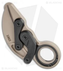 CRKT Provoke Kinematic Morphing Karambit Folding Knife (2.4" Desert Sand) -CRKT Knife Shop CRKT Provoke Kinematic Morphing Karambit Folding Knife 2.4in Desert Sand 4040DS BHQ 113912 LS Side