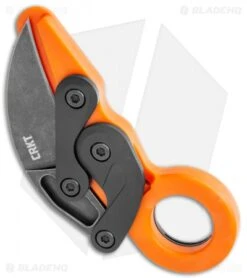 CRKT Provoke Orange Kinematic Morphing Karambit Folding Knife (2.4" Black) 4041O -CRKT Knife Shop CRKT Provoke Orange Kinematic Morphing Karambit Folding Knife Black 4041O BHQ 119340 jr side
