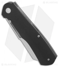 CRKT Radic Spring Assisted Knife Black G-10 (3.3" Satin) 6040 -CRKT Knife Shop CRKT Radic Black G10 satin BHQ 76682 er spine