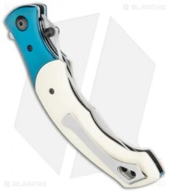 CRKT Ritual Spring Assisted Knife Ivory Micarta (4.5" Satin) 7471 -CRKT Knife Shop CRKT Ritual SA Ivory Micarta Satin 7471 BHQ 119367 jr side