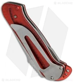 CRKT Rollock Pocket Knife Red Translucent (2.25" Polish) 5202R -CRKT Knife Shop CRKT Rollock Red Translucent Polish 5202R BHQ 68540 jr side
