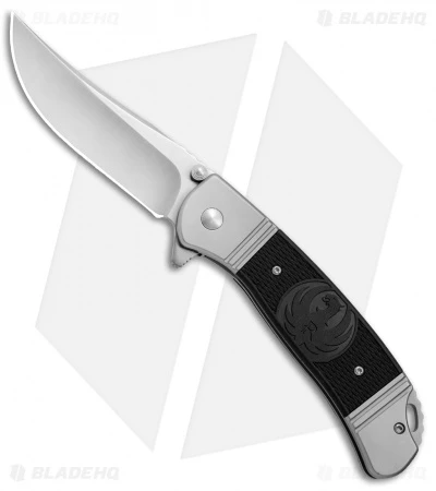 CRKT Ruger Knives Hollow-Point +P Frame Lock Knife (3.625" Satin) R2301 1 CRKT Ruger Knives Hollow-Point +P Frame Lock Knife (3.625" Satin) R2301
