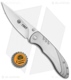 CRKT Ruger Knives Trajectory Frame Lock Knife (3.25" Satin) R2802 -CRKT Knife Shop CRKT Ruger Trajectory FL Satin R2802 BHQ 76852 jr bottlecap