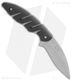 CRKT Ryan Plan B Fixed Blade Knife Zytel (2.8" Bead Blast Serr) 2813 -CRKT Knife Shop CRKT Ryan Plan B zytel bb serr 2813 BHQ 69080 er side