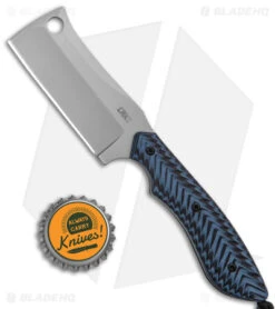 CRKT S.P.E.C Fixed Blade Knife Blue/Black G-10 (2.5" Bead Blast) -CRKT Knife Shop CRKT S.P.E.C. Fixed Blade Cleaver Blue Black G 10 BB BHQ 138971 jr bottlecap