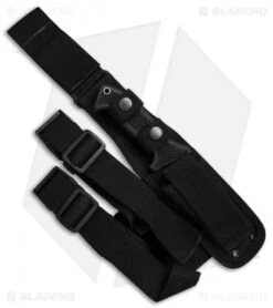 CRKT M60-14NK SOTFB Fixed Blade Knife Tanto (4.38" Black Serr) -CRKT Knife Shop CRKT SOTFB Black Serr Tanto M60 14NK BHQ 49727 jr sheath