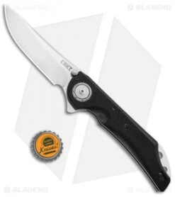 CRKT Seismic Deadbolt Lock Knife Black G-10 (3.9" Satin) 5401 -CRKT Knife Shop CRKT Seismic Deadbolt Lock Black G 10 Satin 5401 BHQ 92270 jr bottlecap