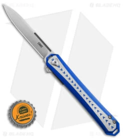CRKT Stickler Liner Lock Assisted Flipper Knife Blue Aluminum (3.4" Satin) 7 CRKT Stickler Liner Lock Assisted Flipper Knife Blue Aluminum (3.4" Satin) -CRKT Knife Shop CRKT Stickler LL Assisted Flipper Knife Blue Aluminum 2in Satin BHQ 145866 td size